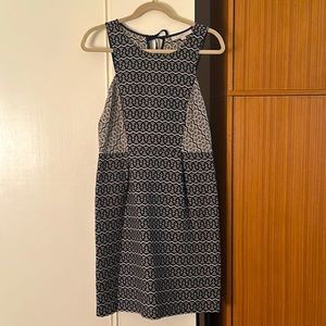 Loft Navy & Beige Dress Size 4